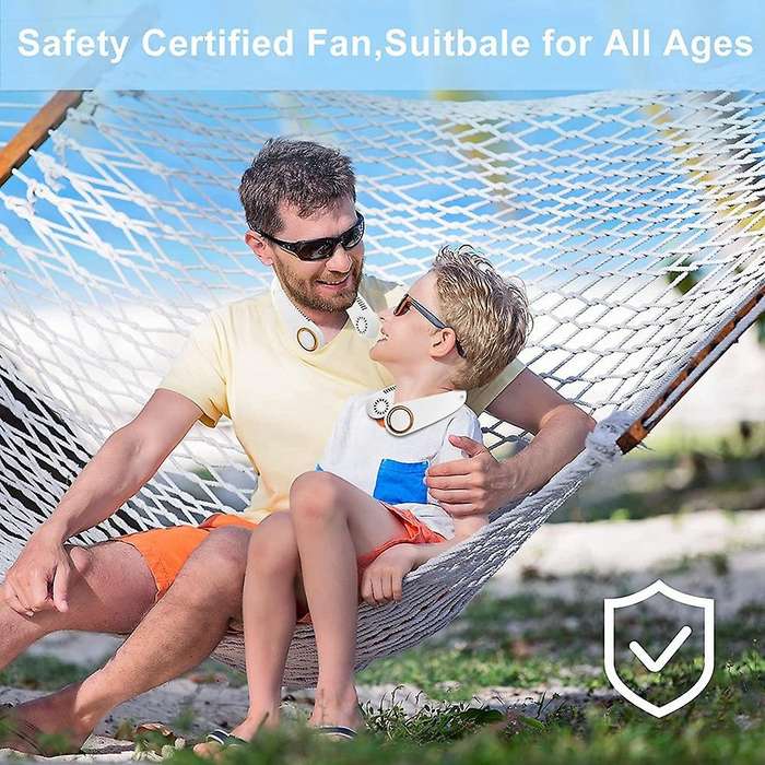 Portable Neck Fan, Foldable Hands Free Bladeless Neck Fan, Green
