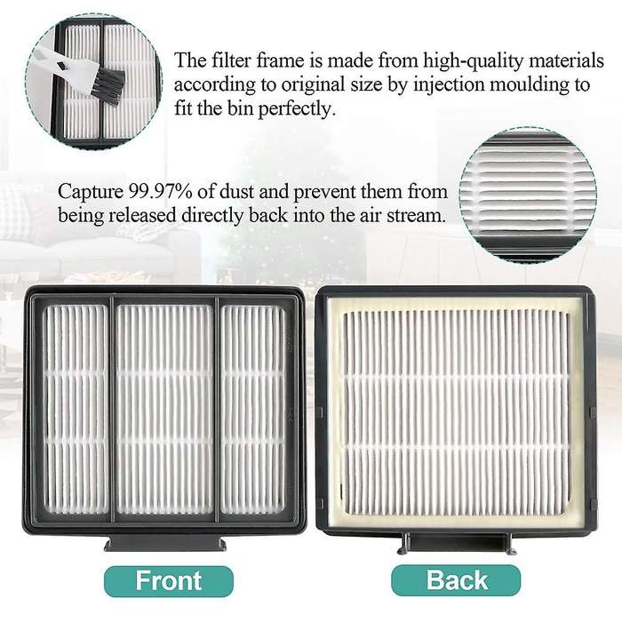 Roller Brush Side Brushes Hepa Filters for Shark S87 R85 Rv850 Vacuum