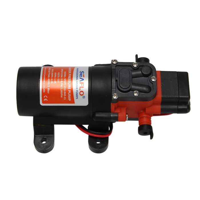 Seaflo 12v Water Pressure Diaphragm Pump 3.8 Lpm 1.0 Gpm 40 Psi