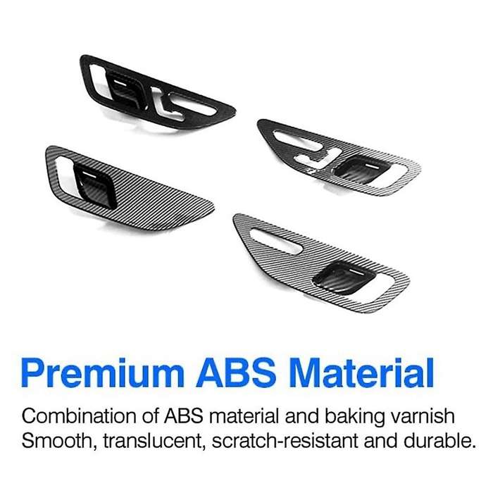 For Mercedes Benz C Class Carbon Fiber Car Inner Handle Bowl Cover