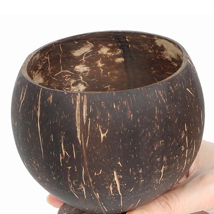 Coconut Shell Fruit Beer Coffee Cold Drink Cup Coconut Bowl-4pcs