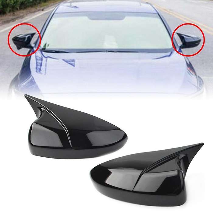 Abs Gloss Black Rearview Mirror Housing Side Mirror Cover Trim