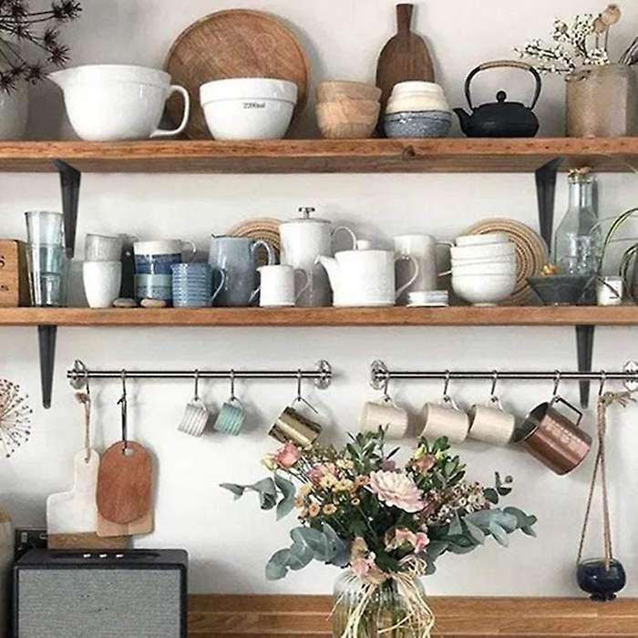 20 Pack Metal Shelf Bracket Iron L J Bracket Wall Angel Corner Brace