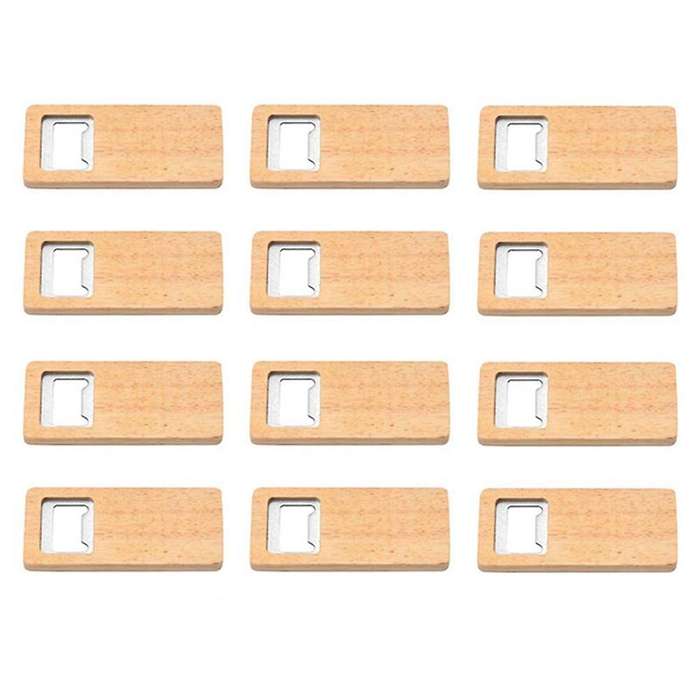 12pcs Wooden Handle Corkscrew Stainless Steel Openers Bar Party Gift