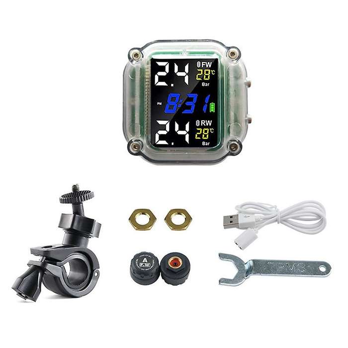 Motorcycle Tpms Sensor Motor with 2 External Sensors