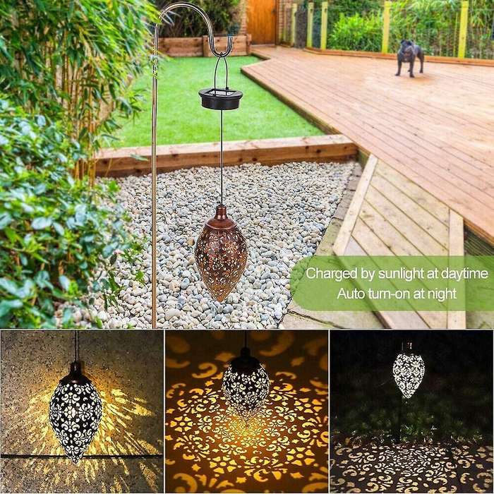 2 Pack Solar Garden Lights Solar Lights for Solar Lamp Garland Garden
