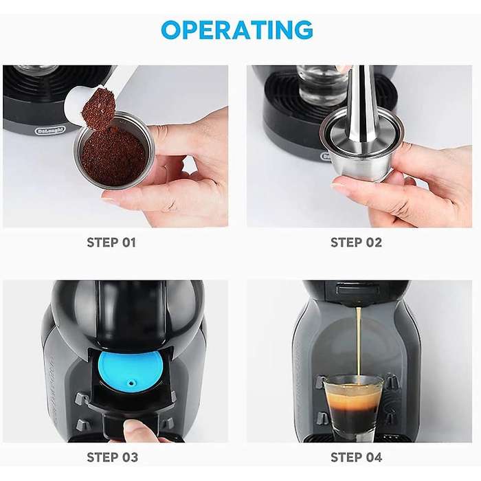 Reusable Capsule Adapter for Dolc E Gusto,for Piccolo Xs /genio S