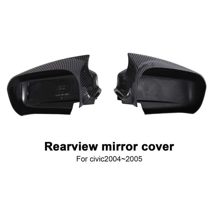 Car Carbon Fiber Side Glass Mirror Cover for Honda Civic 2004 2005