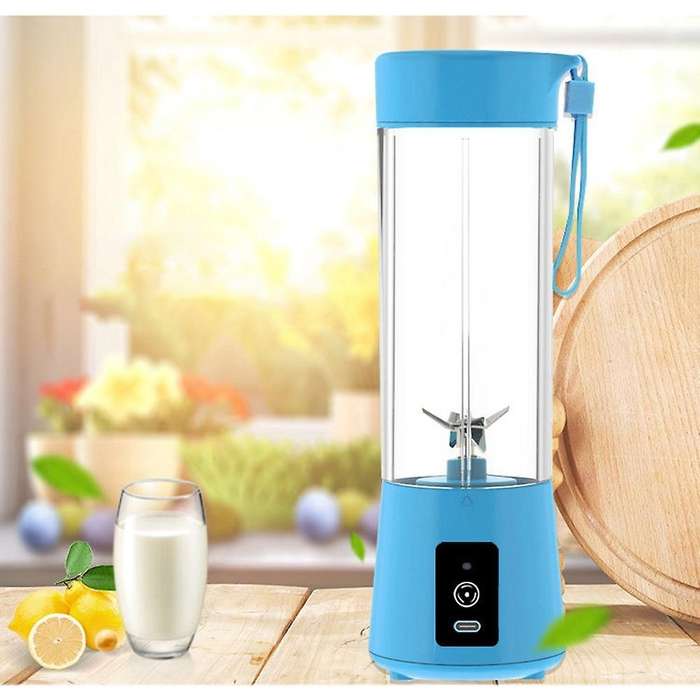 6 Blades Blender Usb Mixer Ice Smoothie Fruit Juice Mixer (white)