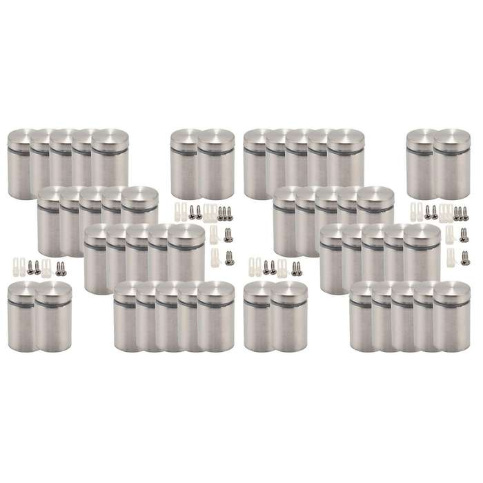 24pcs 3/4 X 1 Inch Sign Holders Standoff Screws Wall Stainless Steel