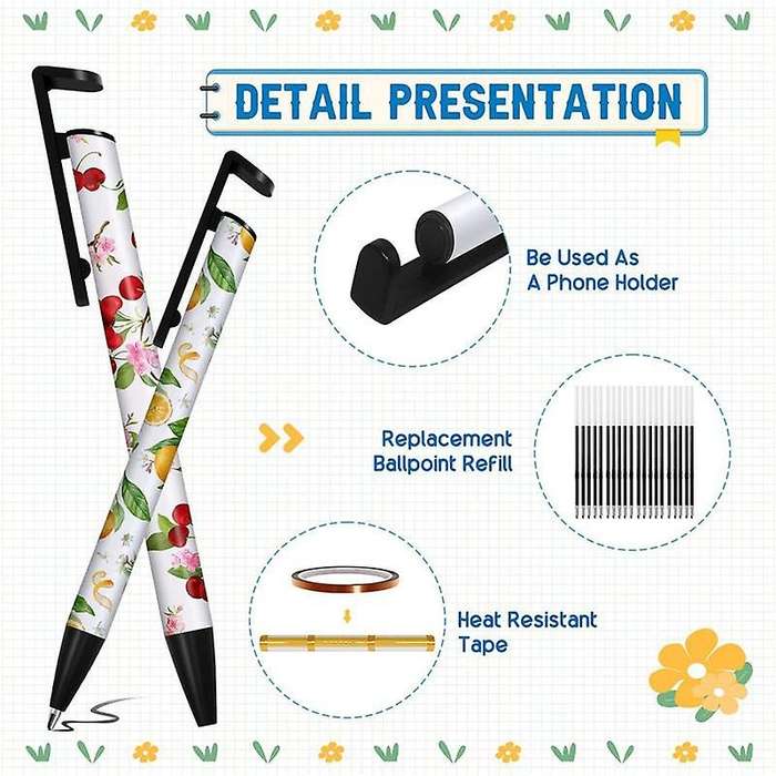 Pack Of 10 Sublimation Pen Blanks, Thermal Transfer Pen Bulk