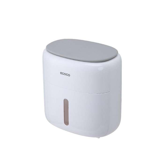 Ecoco Wall Mounted Toilet Paper Holder Shelf for Bathroom Toilet-a