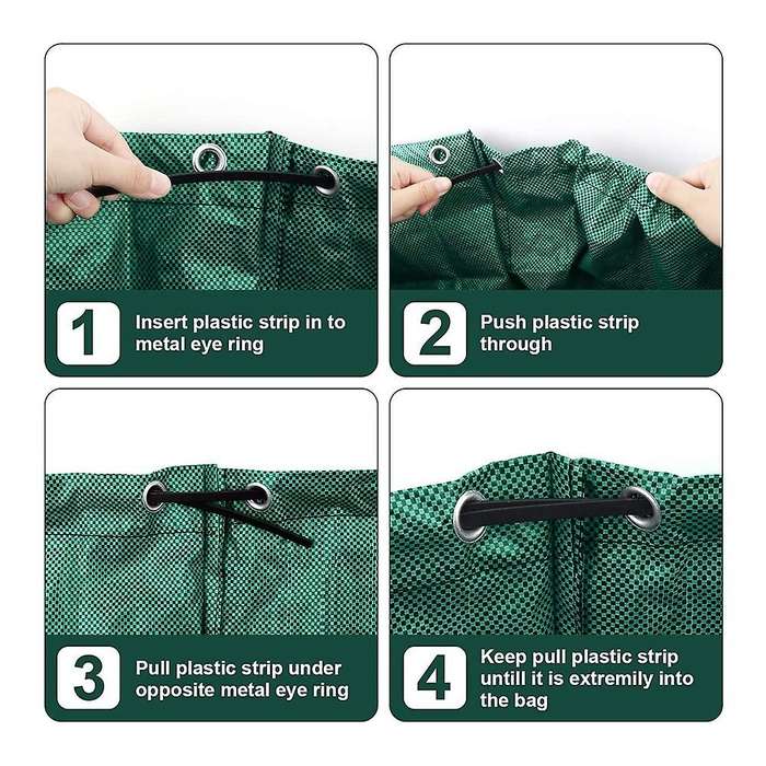 3pack 72 Gallons Reusable Bags Leaf Yard Waste for Gardening Lawn