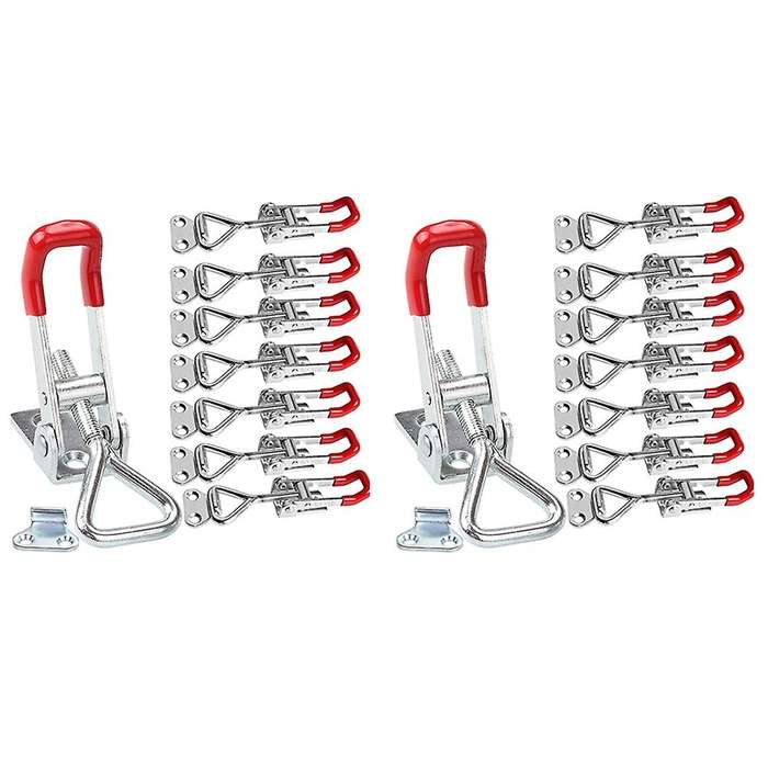 16pack 360lbs Quick Release Latch for Door Latch Hook Toggle Clamp