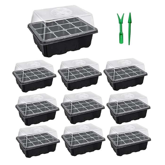 10-set Seed Starting Trays with Seed Planting Tool,seed Tray Kit