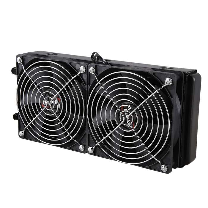 Aluminum 240mm 10 Pipe Water Cooling Row Heat Exchanger Radiator