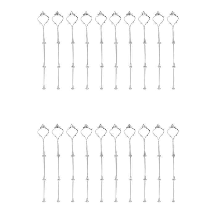 10 X Sets 2 Or 3 Tier Cake Plate Stand Fittings Silver Plate Stands