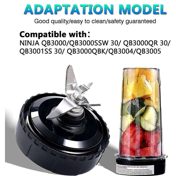 Blender for Nutri Ninja,5 Fins Extractor Blade for Qb3000/qb3000ssw