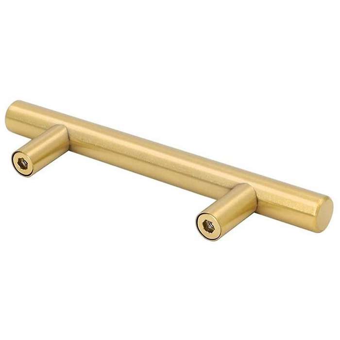3in Hole Centers Brushed Cabinet Drawer T Bar Cupboard Door Handle