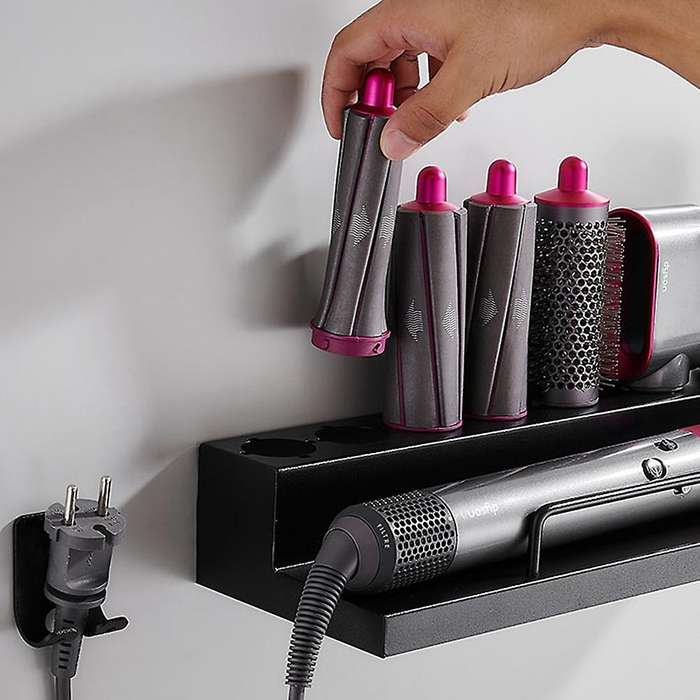 For Dyson Airwrap Wall-mounted Dryer and Hair Curler Storage Rack