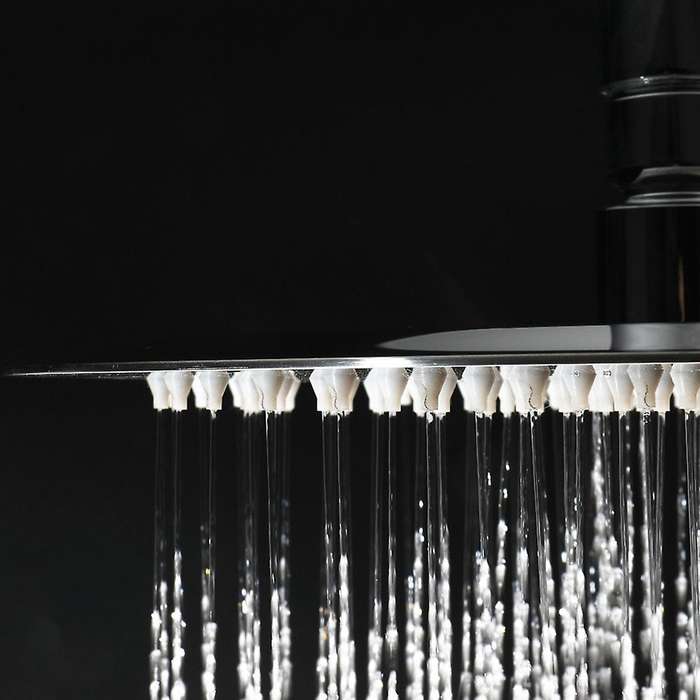 Round Stainless Steel Shower Head Rainfall Shower Chrome 200x200mm
