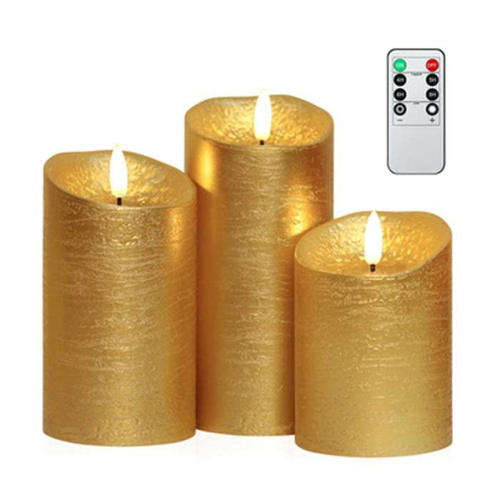 3pcs Control Candle Lights New Year Led Lights Battery Powered A