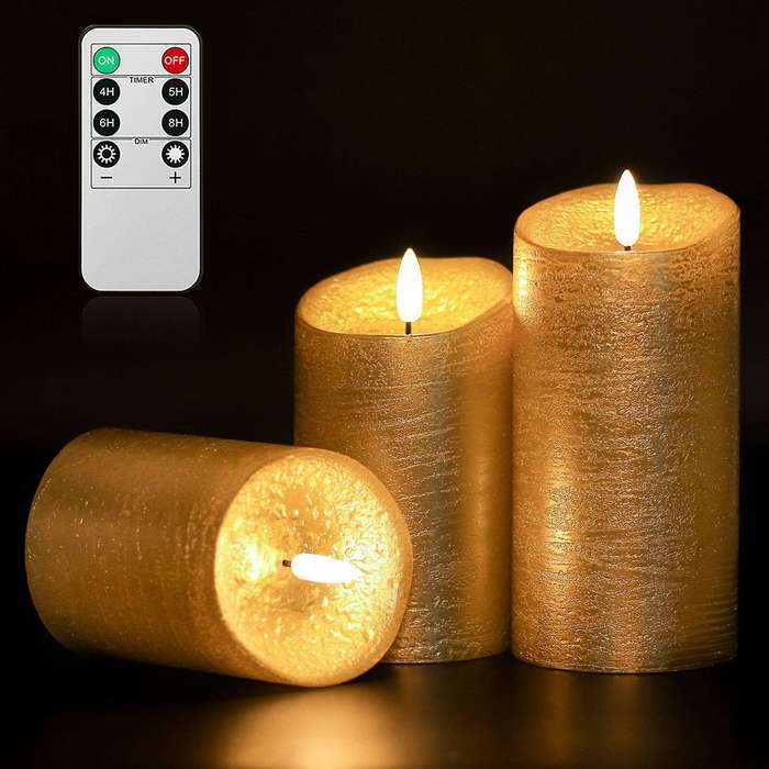 3pcs Control Candle Lights New Year Led Lights Battery Powered A