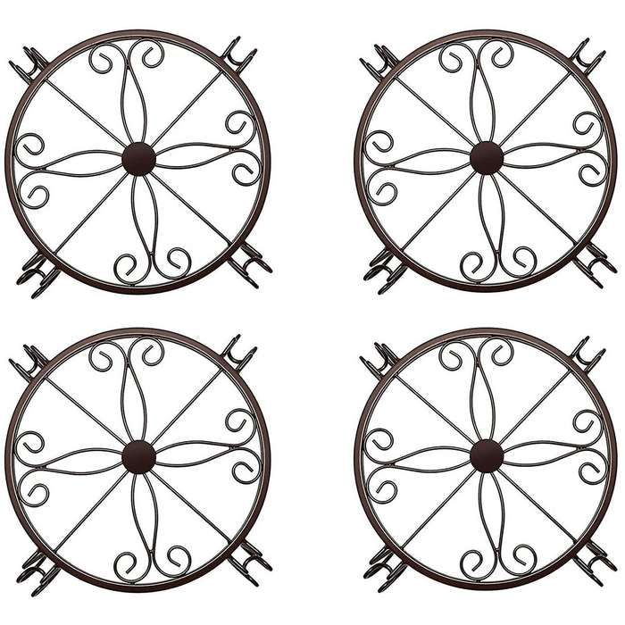 Metal Plant Stand for Indoor Plants, Heavy Duty Potted Holder, Brown