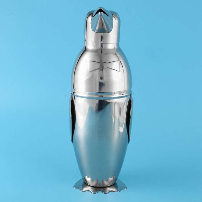 Creative Penguin Stainless Steel Bar Bartender Drink Mixer Shaker Pot