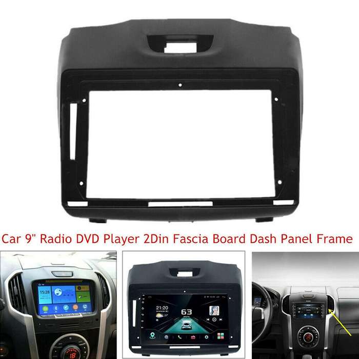 9 Inch Radio Fascias for Isuzu D-max 2 Din Dvd Stereo Dashboard Frame