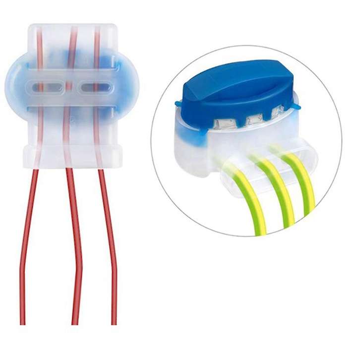 100 Pack Cable Connector Waterproof Connector for Outdoor Garden