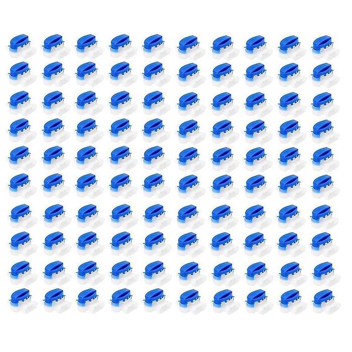 100 Pack Cable Connector Waterproof Connector for Outdoor Garden