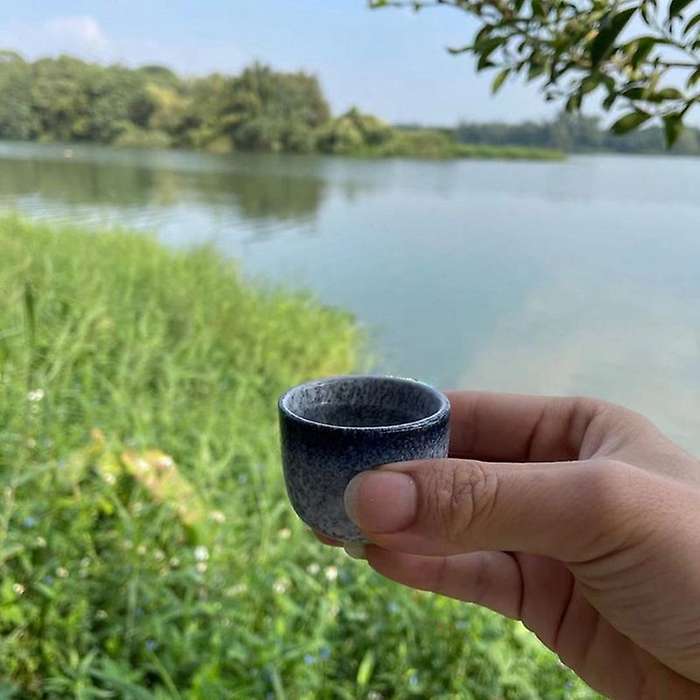 1 Set Japanese Style Ceramics Sake Cup Sake Pot Retro Sake Set