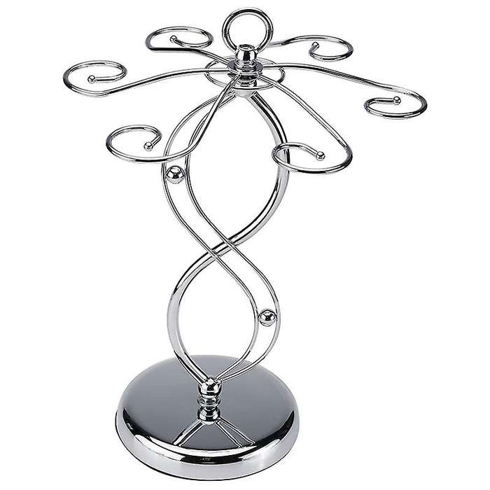 Countertop Wine Glass Holder Rack Wine Glass Rack with 6 Hooks