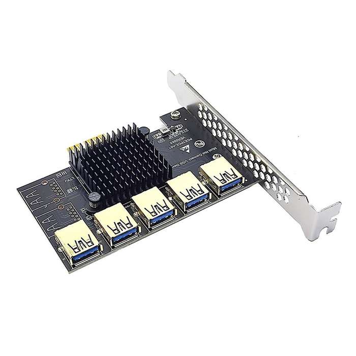 Pci-e to Pci-e Adapter 1 Turn 5 Pci-express Slot for Btc Mining