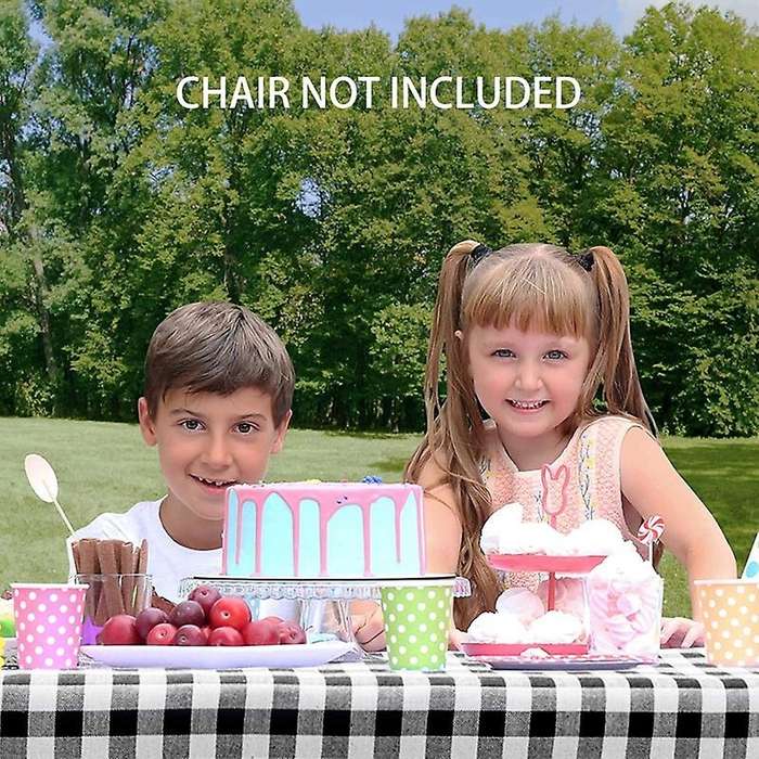 Vinyl Picnic Table &bench Fitted Tablecloth Cover, 3-piece Set, Black