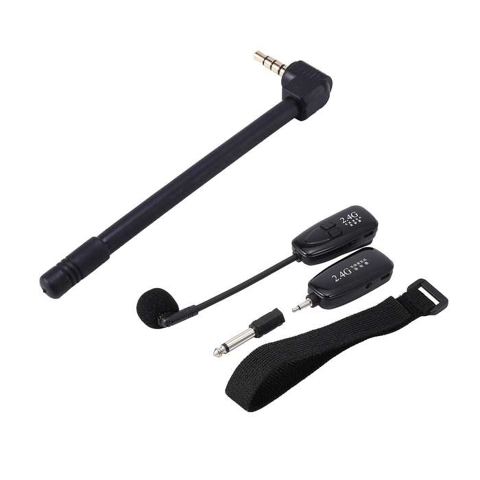 2.4g Wireless Tie Clip Microphone Lavalier Lapel Mic Mobile Phone