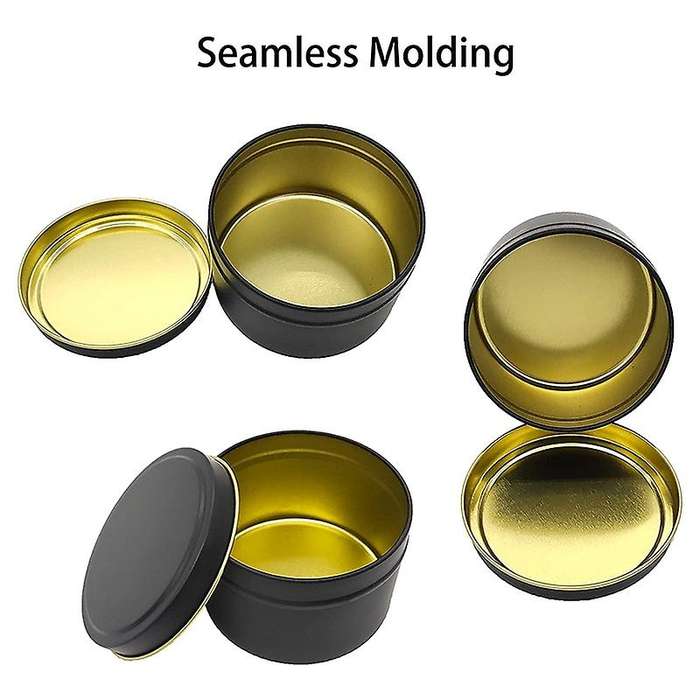 Candle Tins, 24 Piece, 4 Oz Metal Candle Containers for Making
