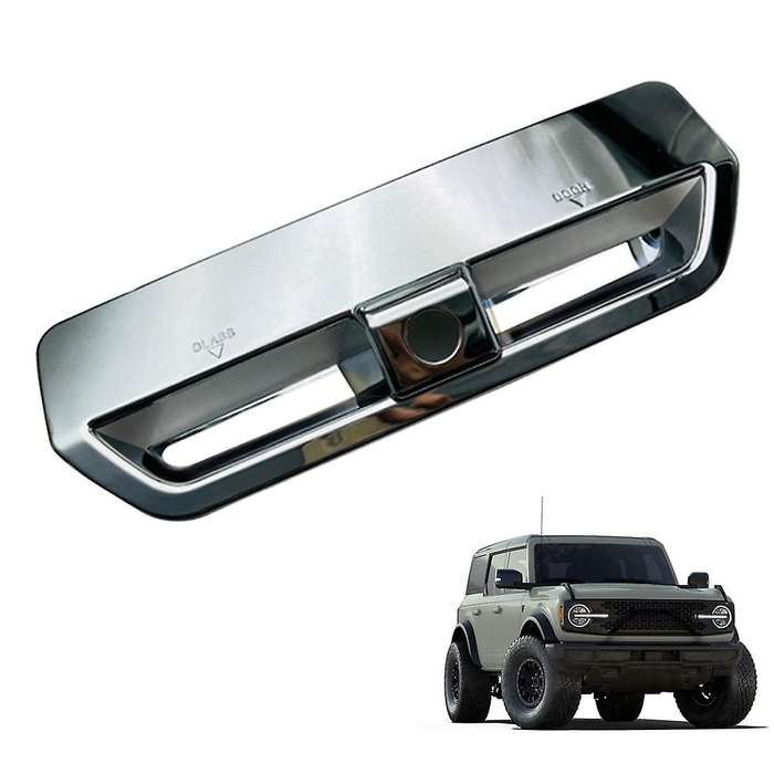 Car Carbon Fiber Abs Rear Trunk Tailgate Door Grab Handle Bowl