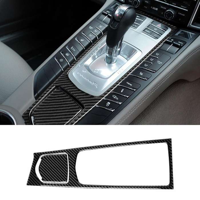2pc Multimedia Panel Cover Trim Rhd for Porsche Panamera 10-16 Red