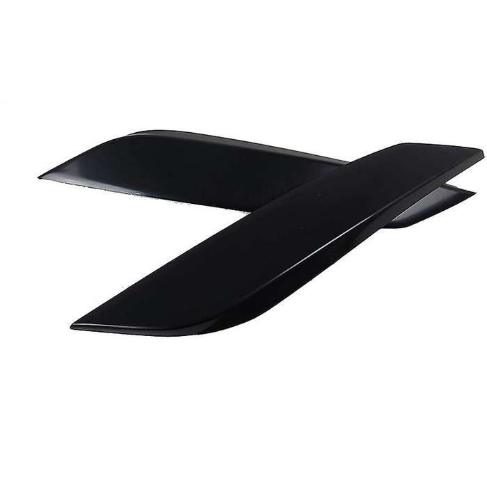 2 Pcs Headlight Eyebrows Cover Sticker for 350z 2 Door 03-08 Black