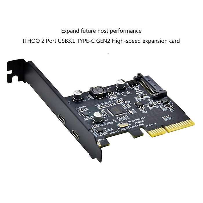 Pci-e X4 Expansion Adapter Card,with Usb3.1/type-c Interface,asm3142
