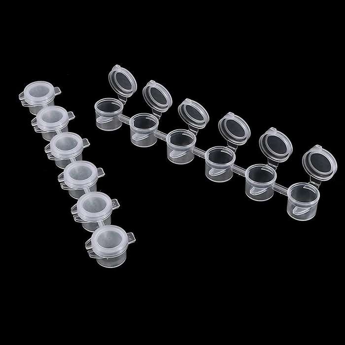 720 Pots 3ml Empty Paint Strips,paint Container Strips Cup Pots