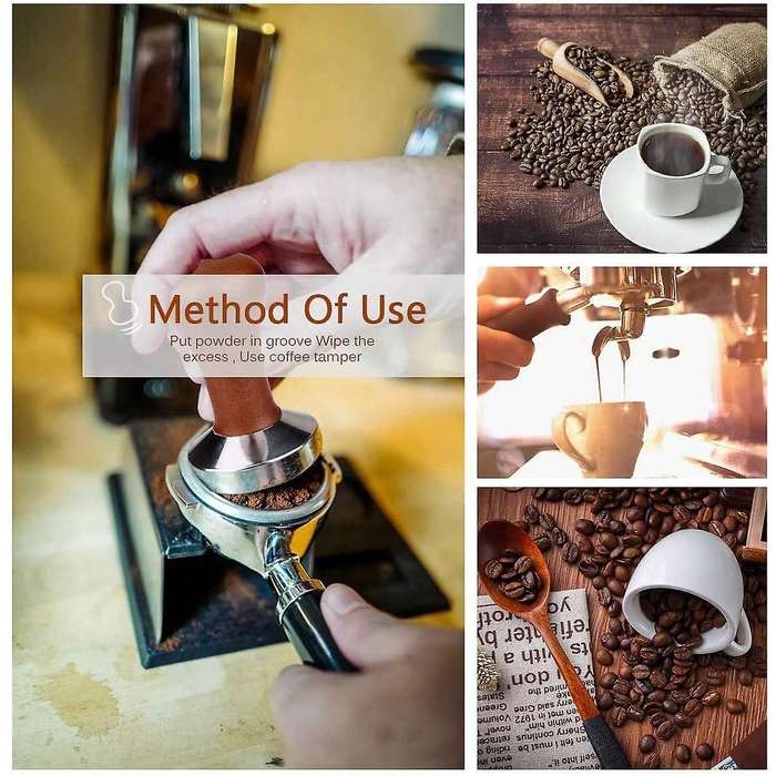 Espresso Knock Box and Coffee Tamper for Easy Coffee Ground Disposa