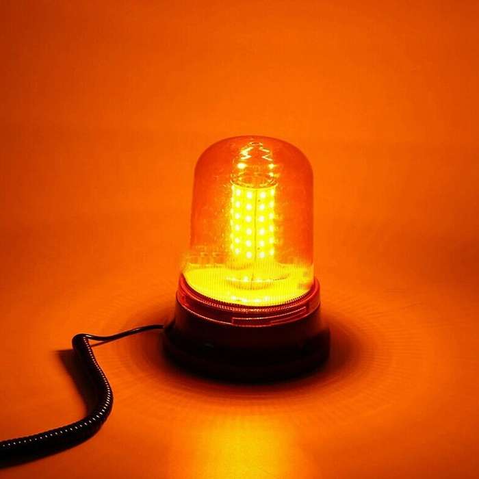Amber 80led Beacon Lamp Rotating Strobe Emergency Warning Light