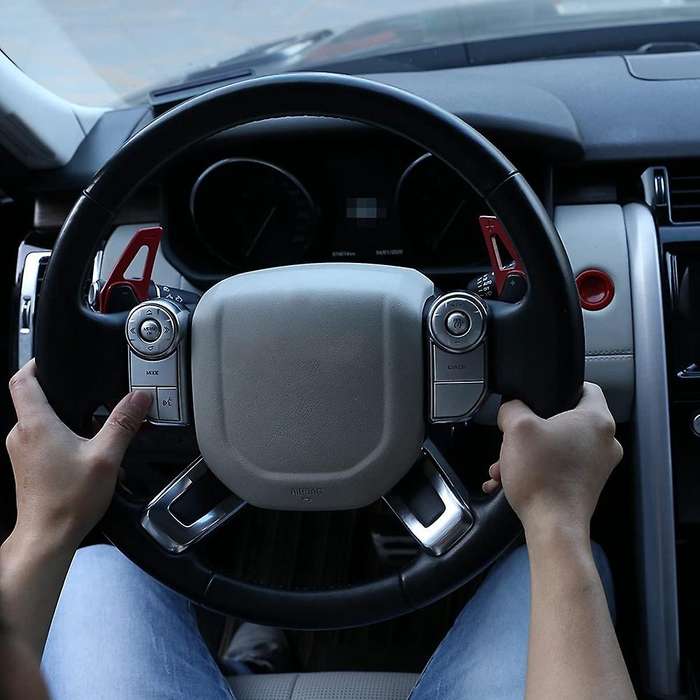 Steering Wheel Button Cover for Discovery 5, without Heating, Silver