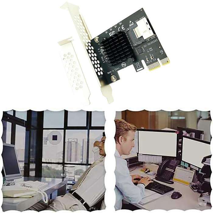 Pcie Riser Card Pcie 1x to Sas Sff-8087 Hard Drive for Chia Mining