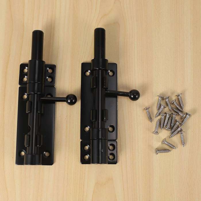 2pcs Stainless Steel Latches Sliding Door Bolt for Barn Shed Basement