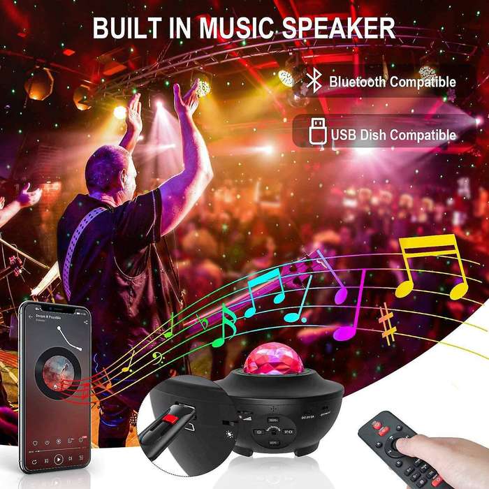 Galaxy Projector Night Light with Voice Control, 21 Lighting Effects