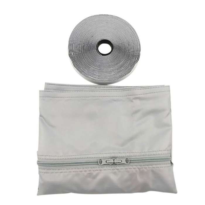 White + Gray Waterproof Pu Coating 4m Soft Cloth Sealing Baffle